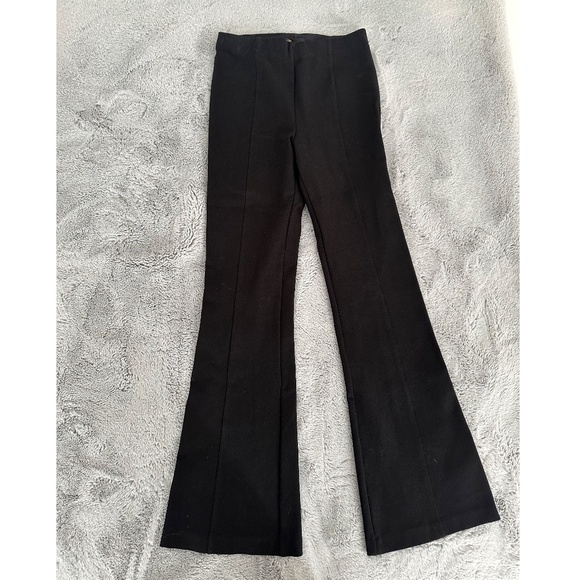 Maje Flared Stretch Leggings in Black - Picture 3 of 4